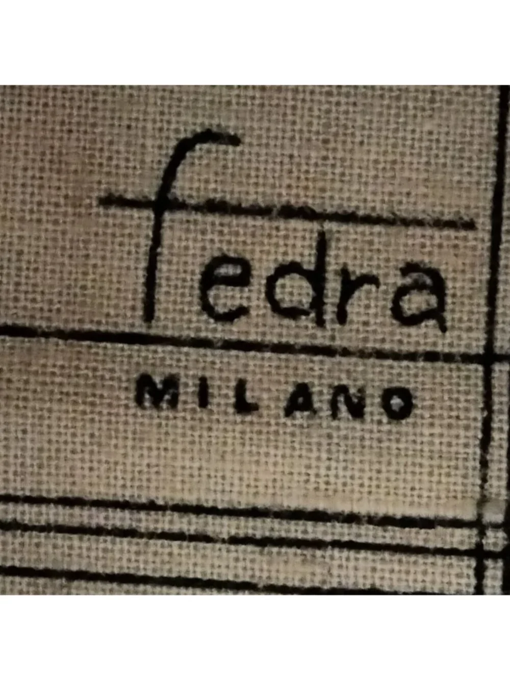 Fedra Milano Beige Leather Tote Bag Brown Handles Italy 1970s Vintage Shabby Dis - Picture 11 of 16